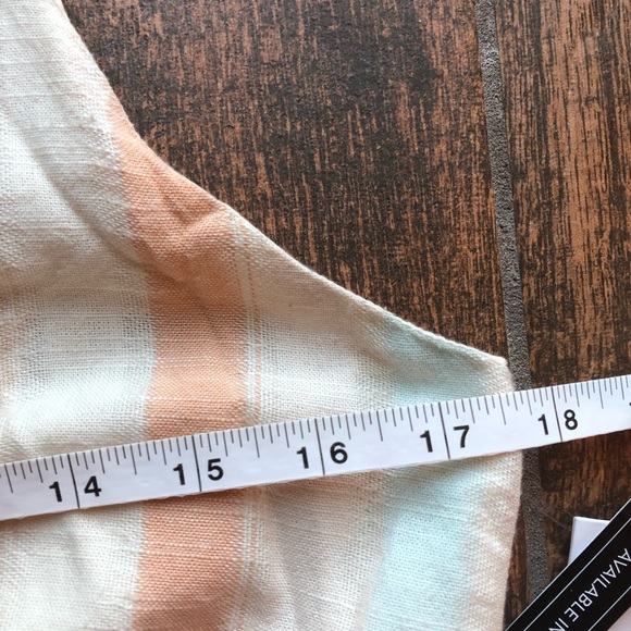 NWT 👗BP Button Front Stripe V Neck Dress Size M - Picture 7 of 16